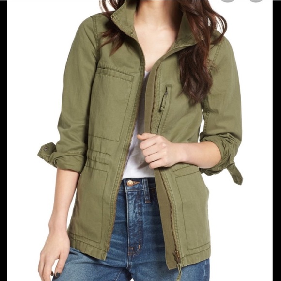 Madewell Jackets & Blazers - Madewell Fleet Army Green Utility Military Jacket